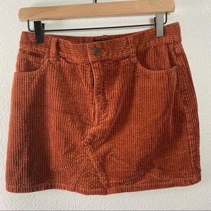 Sanctuary brown corduroy skirt